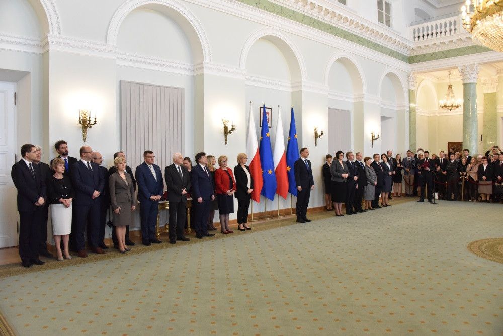 Uroczystość wręczenia aktów powołania do pełnienia urzędu na stanowisku sędziego, Warszawa, 5 kwietnia 2017 r.