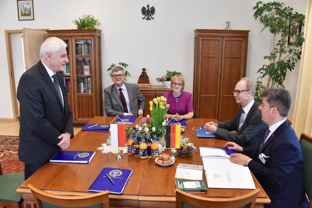 Spotkanie Przewodniczacego KRS z Panem sędzią Haraldem Doeringiem – zastępcą Przewodniczącego 1. Senatu w Federalnym Sądzie Administracyjnym w Lipsku. Warszawa, 5 kwietnia 2017 r.